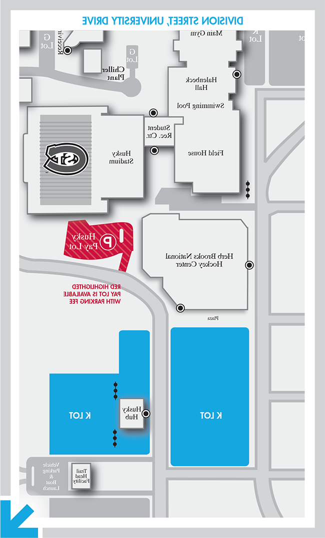 Campus map - parking - Husky Stadium Events and Other Hockey